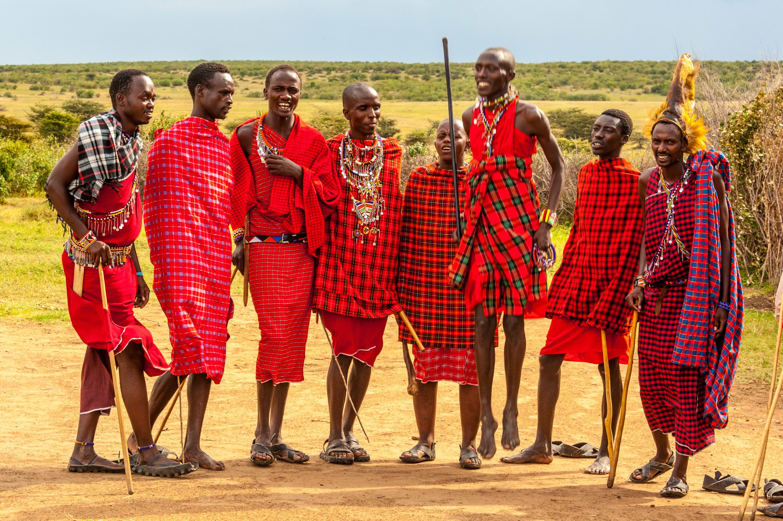 Maasai People in Tsavo park